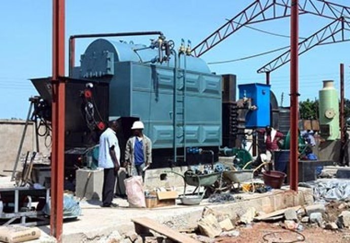 2Th Biomass Fired Steam Boiler in Ghana1
