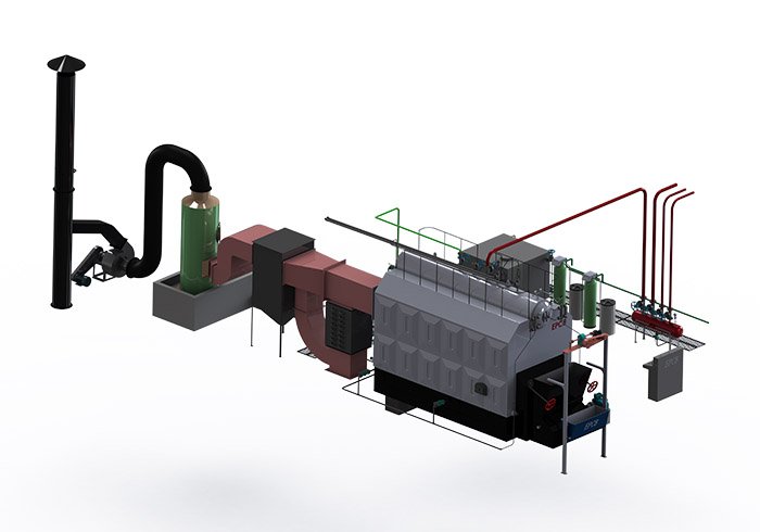 Steam Boiler for Textile Factory Water Tube Coal Fired