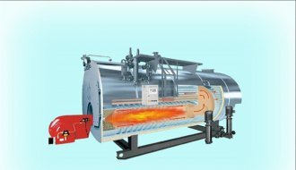 Three-pass boiler system for texile industry